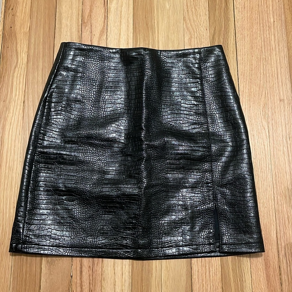 Topshop Pleather Skirt